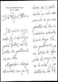 Carta de Francisco Acebal a Rafael Altamira. Madrid, 10 de abril de 1910  | Biblioteca Virtual Miguel de Cervantes