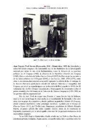 Juan Ernesto Pivel Devoto (Payusandú, 1910 - Montevideo, 1997) [Semblanza] / Néstor J. Gutiérrez | Biblioteca Virtual Miguel de Cervantes