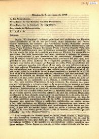 Carta fechada en enero de 1942 sobre acusaciones de comunismo | Biblioteca Virtual Miguel de Cervantes