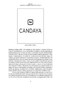 Editorial Candaya (2003- ) [Semblanza] / Vicent Moreno | Biblioteca Virtual Miguel de Cervantes