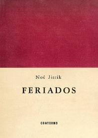 Feriados / Noé Jitrik | Biblioteca Virtual Miguel de Cervantes