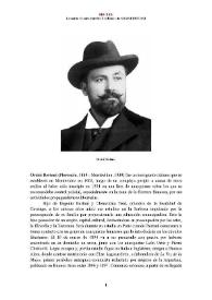 Orsini Bertani (Florencia, 1869 - Montevideo, 1939) [Semblanza] / Leonardo Guedes Marrero | Biblioteca Virtual Miguel de Cervantes