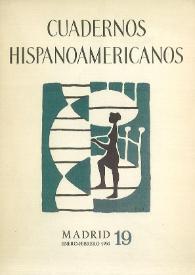 Cuadernos Hispanoamericanos. Núm. 19, enero-febrero 1951 | Biblioteca Virtual Miguel de Cervantes