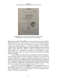 Pascual Arza y Choza (1776?-1853) [Semblanza] / Xurxo Martínez González | Biblioteca Virtual Miguel de Cervantes