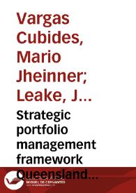 Strategic portfolio management framework Queensland Rail National | Biblioteca Virtual Miguel de Cervantes