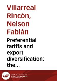 Preferential tariffs and export diversification: the G3 Free Trade Agreement case | Biblioteca Virtual Miguel de Cervantes