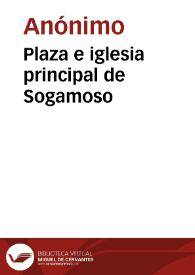 Plaza e iglesia principal de Sogamoso | Biblioteca Virtual Miguel de Cervantes