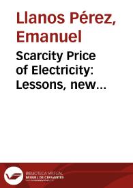 Scarcity Price of Electricity: Lessons, new definitions and policy recommendations from the Colombian Electrical Market | Biblioteca Virtual Miguel de Cervantes