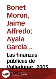 Las finanzas públicas de Valledupar, 2005 - 2015 | Biblioteca Virtual Miguel de Cervantes