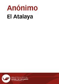 El Atalaya | Biblioteca Virtual Miguel de Cervantes
