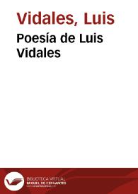 Poesía de Luis Vidales | Biblioteca Virtual Miguel de Cervantes