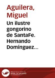 Un ilustre gongorino de SantaFe. Hernando Domínguez Camargo | Biblioteca Virtual Miguel de Cervantes