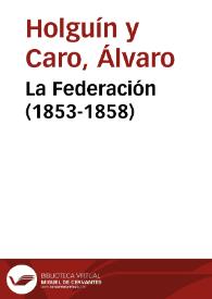 La Federación (1853-1858) | Biblioteca Virtual Miguel de Cervantes