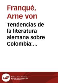Tendencias de la literatura alemana sobre Colombia: apuntamientos bibliográficos | Biblioteca Virtual Miguel de Cervantes