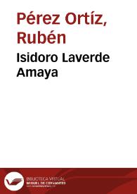 Isidoro Laverde Amaya | Biblioteca Virtual Miguel de Cervantes