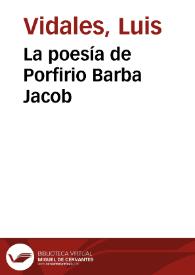 La poesía de Porfirio Barba Jacob | Biblioteca Virtual Miguel de Cervantes