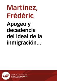 Apogeo y decadencia del ideal de la inmigración europea en Colombia, siglo XIX | Biblioteca Virtual Miguel de Cervantes