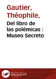 Del libro de las polémicas : Museo Secreto | Biblioteca Virtual Miguel de Cervantes