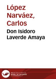 Don Isidoro Laverde Amaya | Biblioteca Virtual Miguel de Cervantes