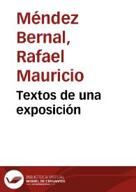 Textos de una exposición | Biblioteca Virtual Miguel de Cervantes