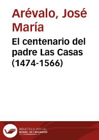 El centenario del padre Las Casas (1474-1566) | Biblioteca Virtual Miguel de Cervantes