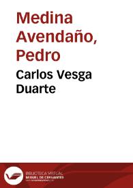 Carlos Vesga Duarte | Biblioteca Virtual Miguel de Cervantes