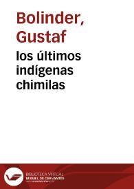 los últimos indígenas chimilas | Biblioteca Virtual Miguel de Cervantes