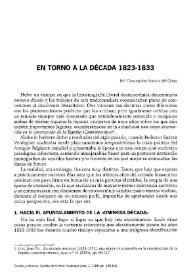 En torno a la década de 1823-1833 / María Concepción Marcos del Olmo | Biblioteca Virtual Miguel de Cervantes