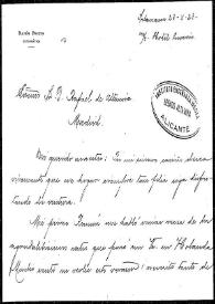 Carta de Ramón Prieto a Rafael Altamira. Madrid, 23 de octubre de 1923 | Biblioteca Virtual Miguel de Cervantes