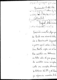 Carta de José María Ots a Rafael Altamira. Benimodo, 7 de febrero de 1924 | Biblioteca Virtual Miguel de Cervantes