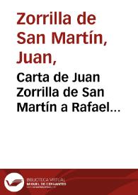 Carta de Juan Zorrilla de San Martín a Rafael Altamira. Montevideo, 6 de diciembre de 1910 | Biblioteca Virtual Miguel de Cervantes