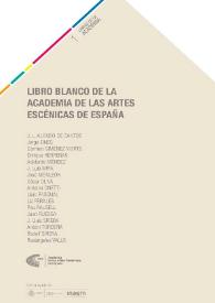 Libro Blanco de la Academia de las Artes Escénicas de España | Biblioteca Virtual Miguel de Cervantes