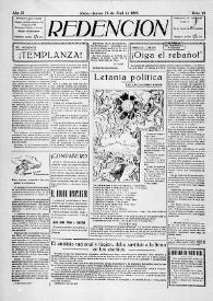 Redención. Núm. 111, 26 de abril de 1923 | Biblioteca Virtual Miguel de Cervantes