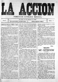 La Acción : periódico católico quincenal. Núm. 7, 3 de octubre de 1907 | Biblioteca Virtual Miguel de Cervantes