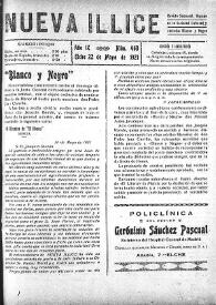 Nueva Illice (1913-1927). Núm. 463, 22 de mayo de 1921 | Biblioteca Virtual Miguel de Cervantes