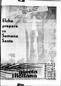 Gaceta Ilicitana. Núm. 22, 21 de marzo de 1964 | Biblioteca Virtual Miguel de Cervantes