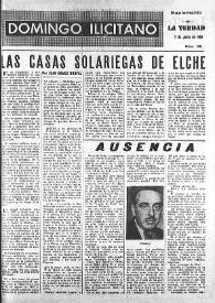 Domingo Ilicitano: suplemento de "La Verdad". Núm. 36, 7 de junio de 1959 | Biblioteca Virtual Miguel de Cervantes