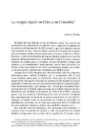 La imagen digital en Cuba y Colombia / Dolores Tierney | Biblioteca Virtual Miguel de Cervantes