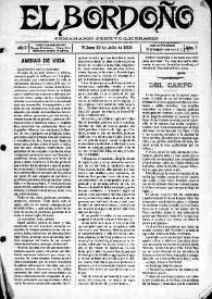 El Bordoño : Semanario Festivo-Literario. Núm. 7, 29 de julio de 1906 | Biblioteca Virtual Miguel de Cervantes