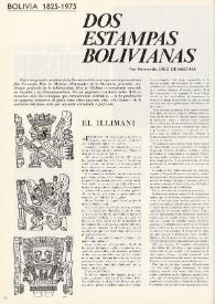 Bolivia 1825-1975. Dos estampas bolivianas / por Fernando Díez de Medina | Biblioteca Virtual Miguel de Cervantes