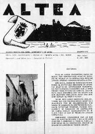 Altea : Boletín Mensual del Excmo. Ayuntamiento de Altea  | Biblioteca Virtual Miguel de Cervantes