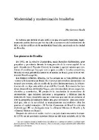 Modernidad y modernización brasileñas / May Lorenzo Alcalá | Biblioteca Virtual Miguel de Cervantes