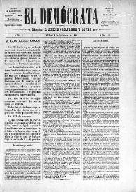El Demócrata (Villena, Alicante). Núm. 17, 7 de diciembre de 1890 | Biblioteca Virtual Miguel de Cervantes