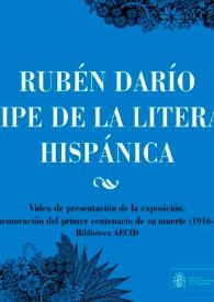 Rubén Darío : príncipe de la literatura hispánica | Biblioteca Virtual Miguel de Cervantes