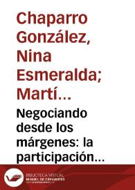 Negociando desde los márgenes: la participación política de las mujeres en los procesos de paz en Colombia (1982-2016) | Biblioteca Virtual Miguel de Cervantes