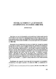 Rafael Altamira y la extensión universitaria de Oviedo (1898-1910) / David Ruiz | Biblioteca Virtual Miguel de Cervantes