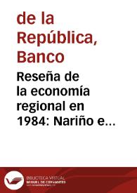 Reseña de la economía regional en 1984: Nariño e Ipiales | Biblioteca Virtual Miguel de Cervantes