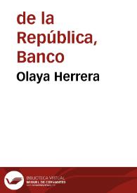 Olaya Herrera | Biblioteca Virtual Miguel de Cervantes