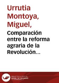 Comparación entre la reforma agraria de la Revolución Francesa y la de las Cortes de Cádiz | Biblioteca Virtual Miguel de Cervantes