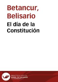El día de la Constitución | Biblioteca Virtual Miguel de Cervantes